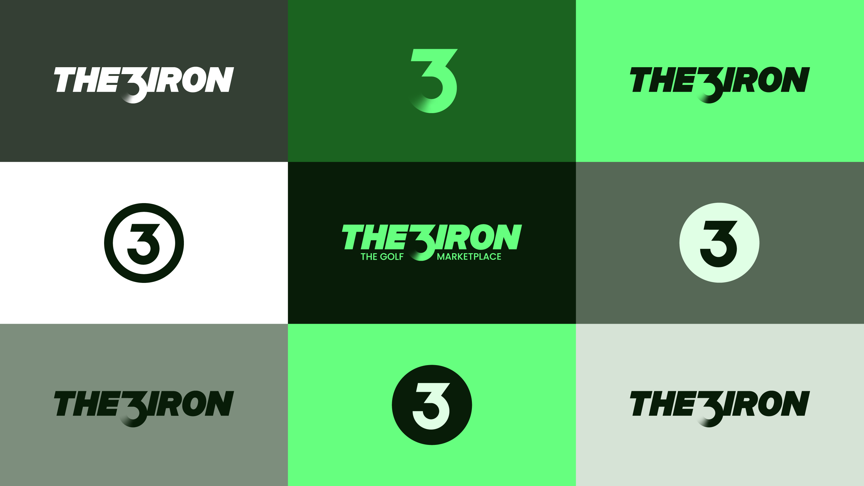 THE3IRON logo variants